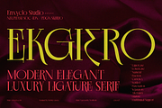 EKGIERO — Elegant Luxury Serif Font, a Serif Font by Enxyclo Studio (Thumbnail 1 of 21)
