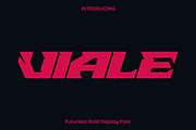 Viale - Futuristic Bold Display Font, a Sans Serif Font by Luna Shop (Thumbnail 1 of 6)
