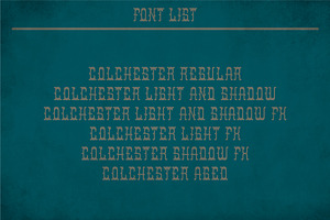 Colchester Label Typeface