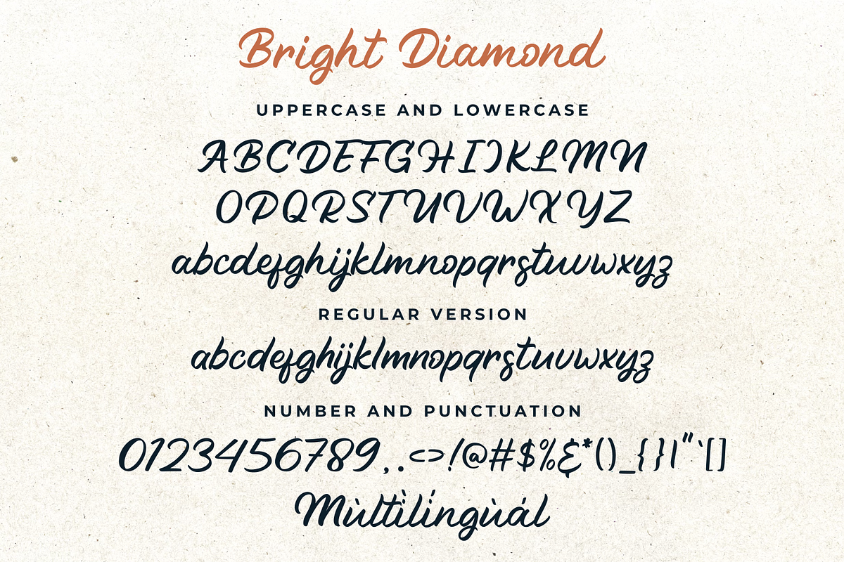 Bright Diamond - Handwritten Font, a Script Font by zeenesia (Photo 16 of 16)