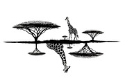 Giraffe Safari Silhouette Vector Bun, an Illustration by Designer_Momina (Thumbnail 32 of 51)