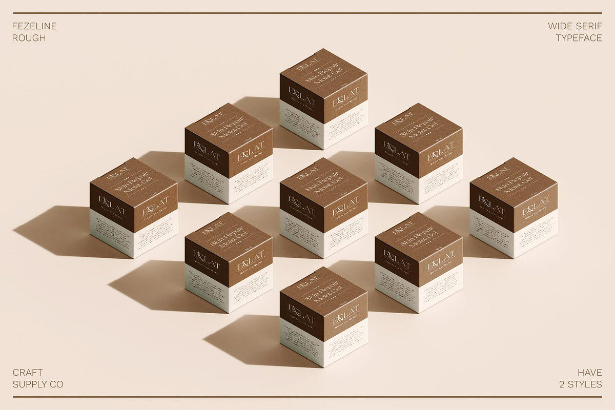 Fezeline Rough, a Serif Font by Craft Supply Co. (Photo 4 of 8)