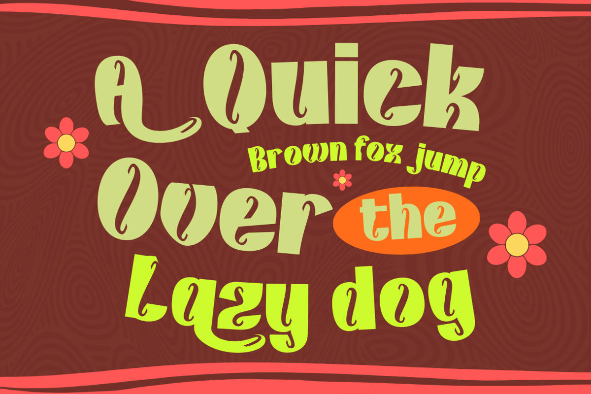 Kunhety | Groovy Retro Font, a Sans Serif Font by twinstd (Photo 2 of 12)
