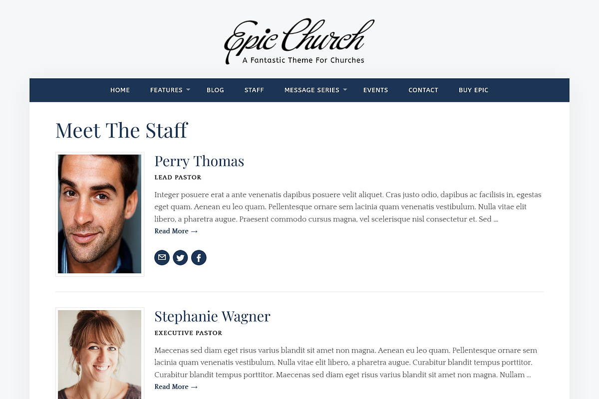 Epic Church - WordPress Theme, a WordPress Template by Organized Themes (Photo 5 of 6)