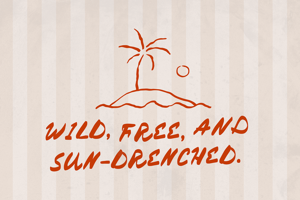 Summer Rush Handwritten Display Font, a Handwritten Font by Nonceni (Photo 2 of 10)