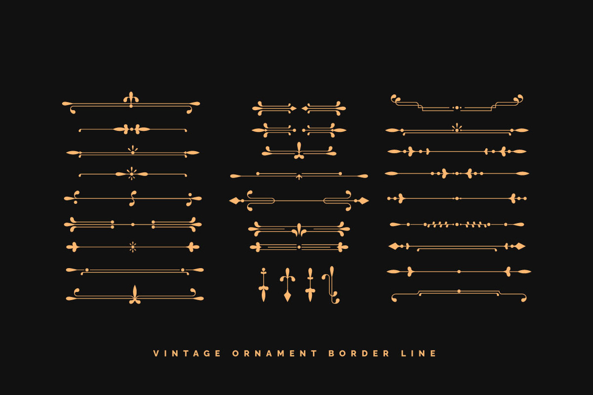 Ornament Border Corner and Line Vol., an Object Graphic by Bewalrus Studio (Photo 3 of 3)