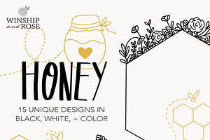 Bees And Honey Bumblebee Clip Art