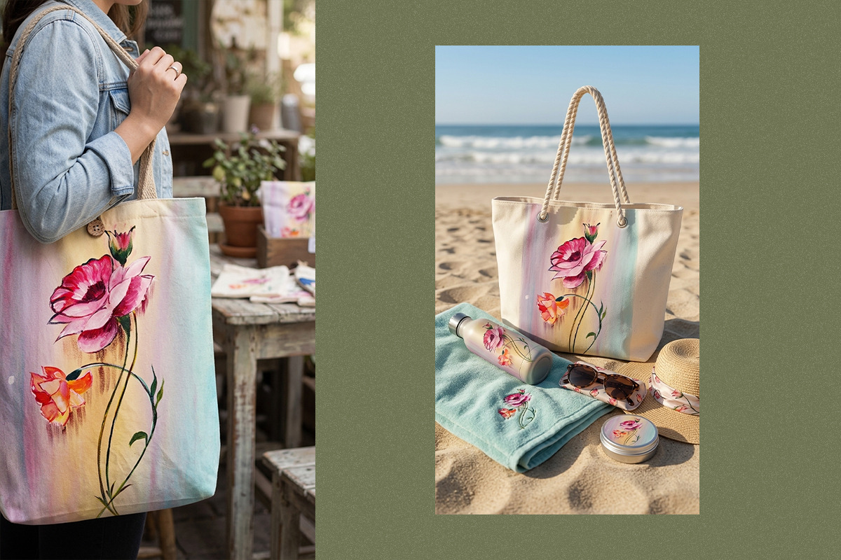 Botanical Rose: Premium Hand-Painted, a Decorative Illustration by 3d_model_tifotizi (Photo 3 of 5)