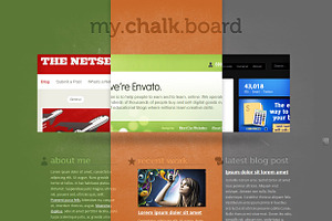 Chalkboard Single Page Template