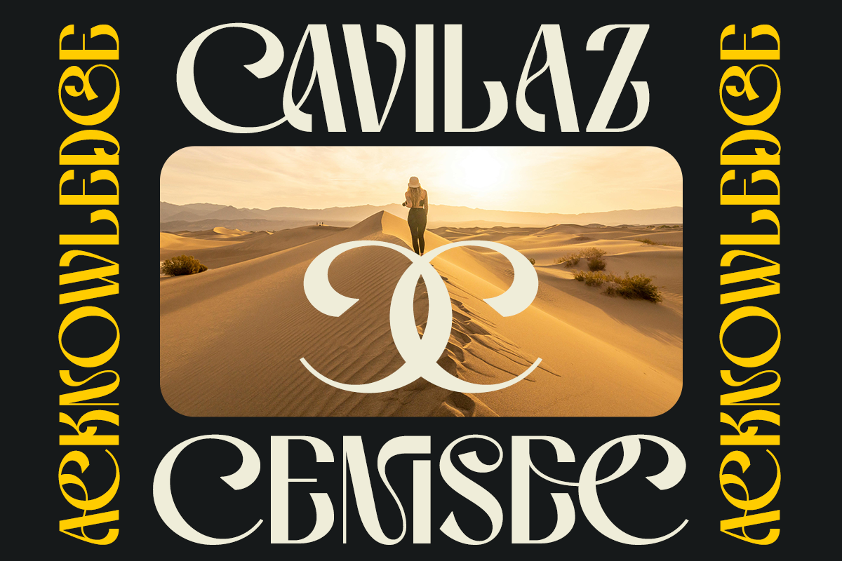 Genya - Experimental Decorative Font, a Sans Serif Font by Say Studio (Photo 5 of 11)