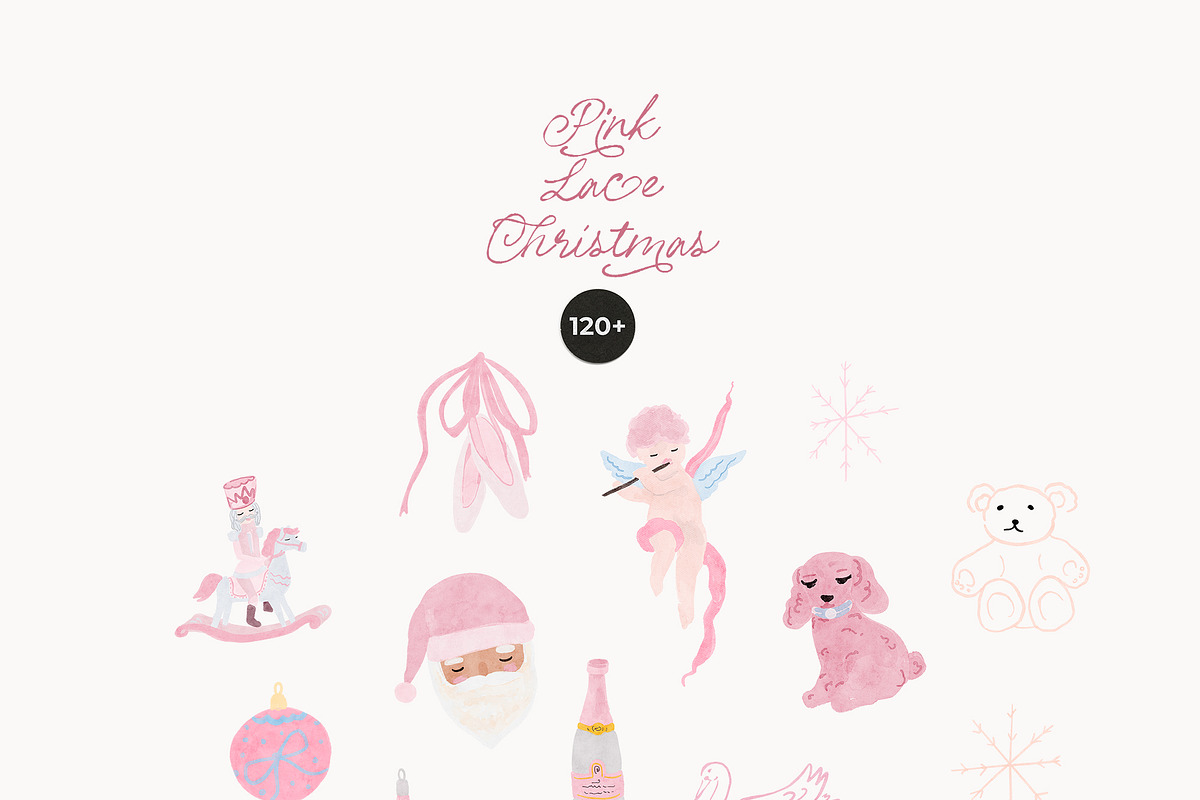Pink Lace Christmas, an Object Graphic by Lana Elanor (Photo 8 of 12)