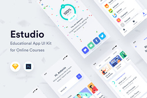 Estudio - Educational Mobile App UI