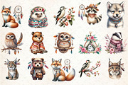 Sweet Boho Woodland Creatures Animal, an Illustration by Rose Art (Thumbnail 2 of 7)