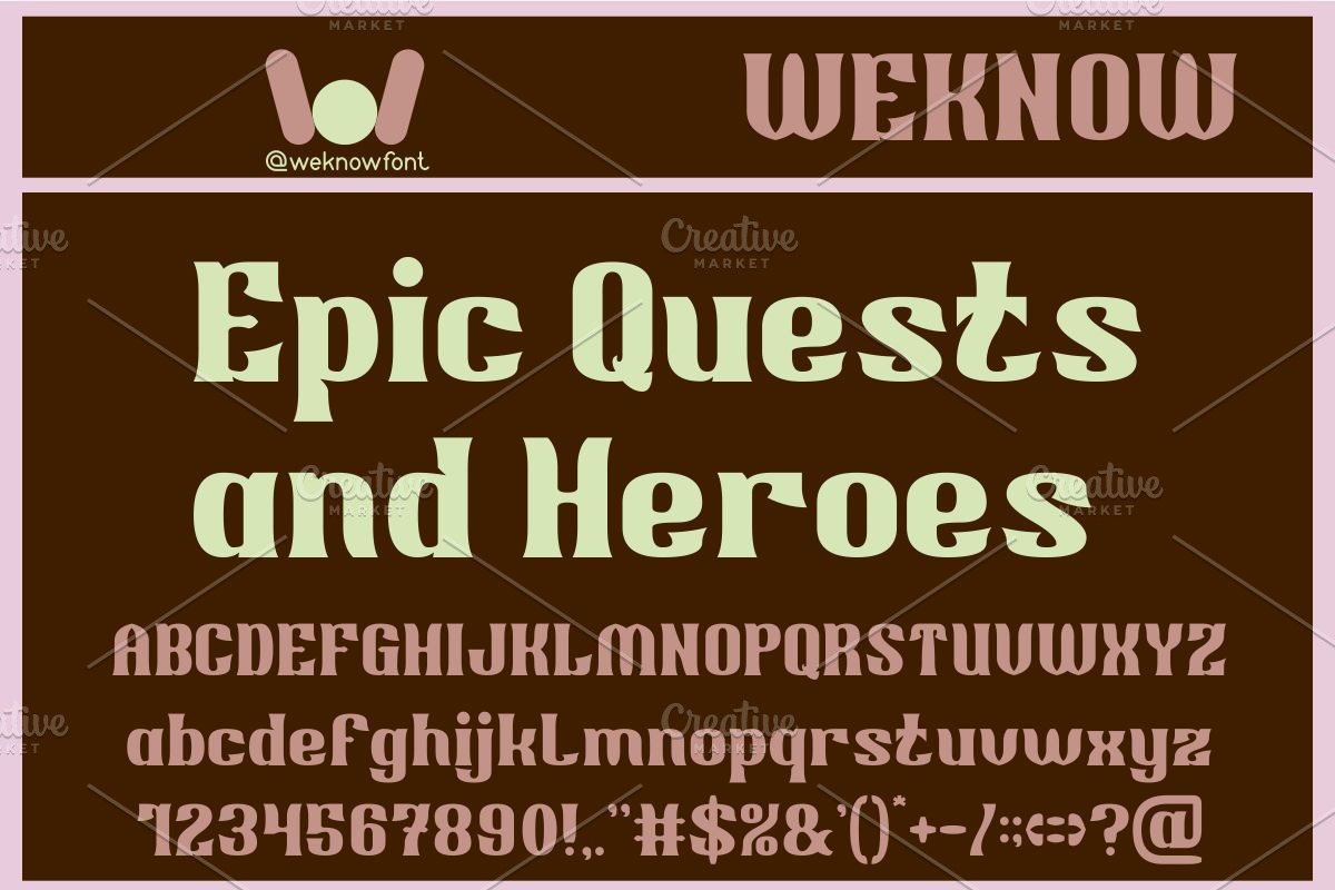Highest Power font, a Serif Font by weknow (Photo 3 of 8)