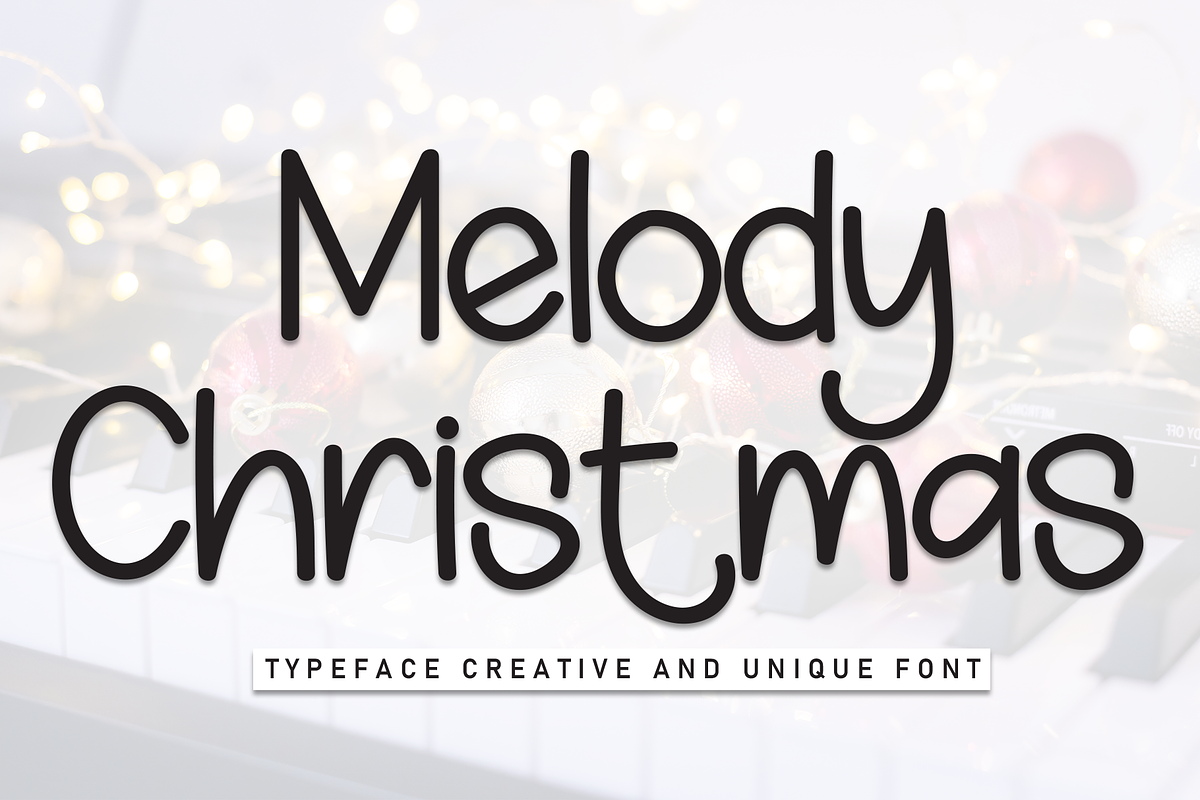 Melody Christmas | Script Font, a Script Font by Scratchones (Photo 1 of 8)