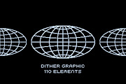 Retro Futuristic Dither Graphic, an Object Graphic by BonkiStudio (Thumbnail 2 of 6)