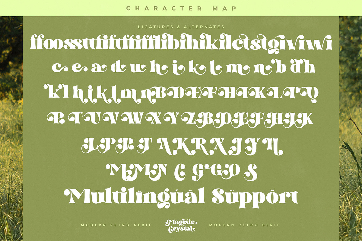 Magiste Crystal Retro Serif Font, a Serif Font by timelesstype.co (Photo 19 of 20)