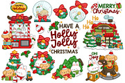 Animals Character Christmas Clipart, an Animal Illustration by Inkley Studio (Thumbnail 3 of 3)