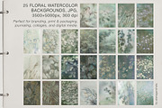 Faded Flora: watercolor botanicals, a Background Graphic by alenaganzhela (Thumbnail 6 of 7)