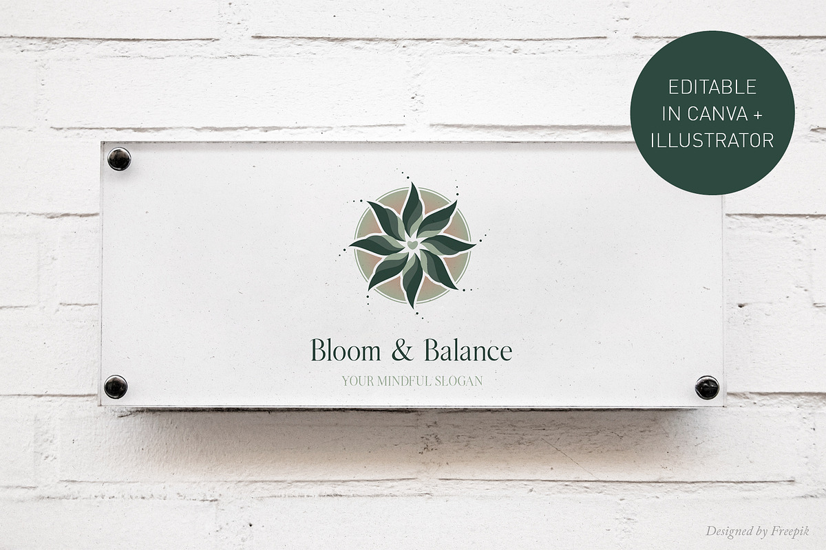 Bloom Logo Template | Canva & AI preview 2