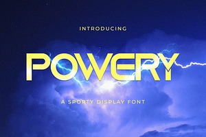 Powery - Sporty Display Font