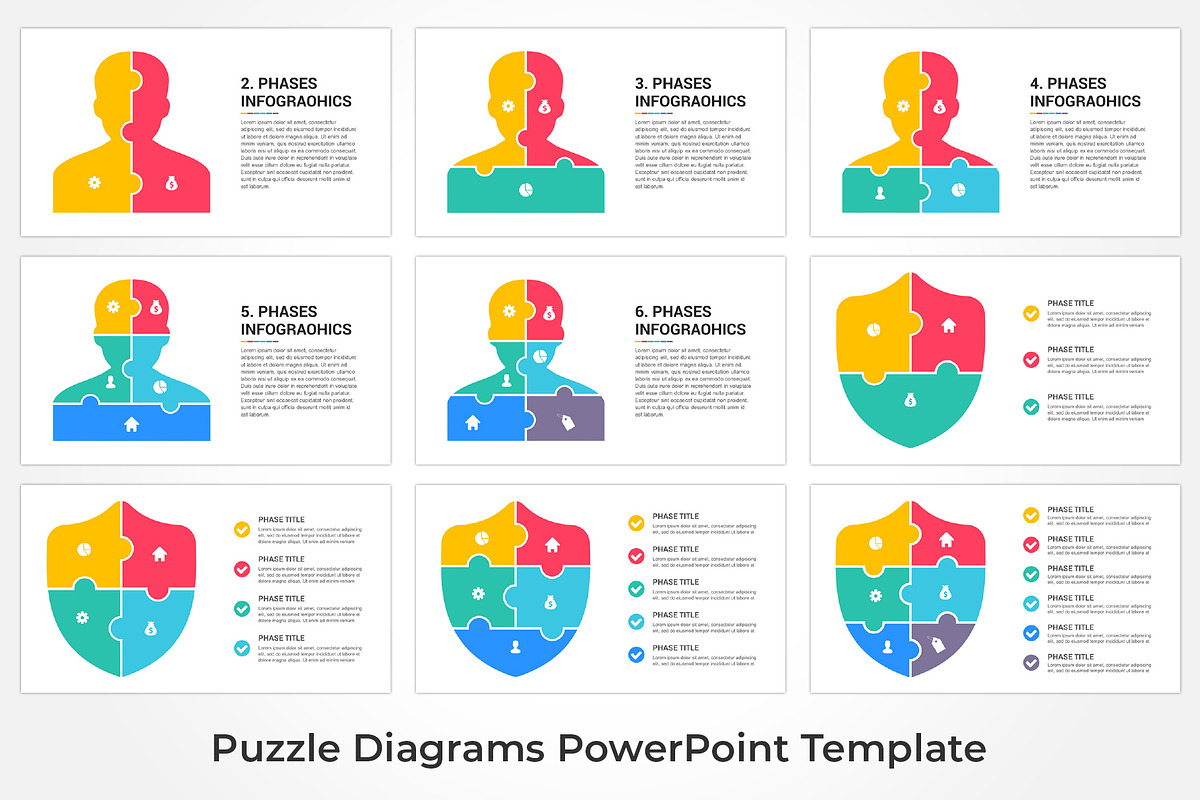 Puzzle Infographics PowerPoint, a Presentation Template by GraphicStan (Photo 6 of 13)