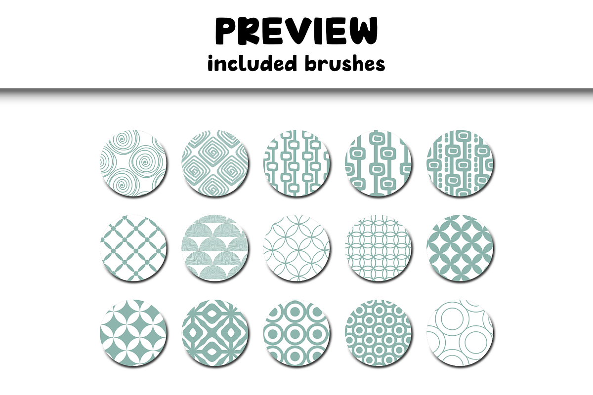 Retro 1.0 Procreate Brushes, a Brush Add-On by Design av MAD (Photo 3 of 7)