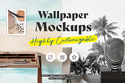Wallpaper Mockups, a Product Mockup by Frisk Shop (Thumbnail 1 of 16)