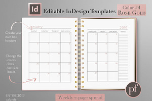 Monthly Planner InDesign Template