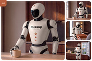 AI Humanoid Robot Branding Mockup, an Android Mockup by Country4k (Thumbnail 1 of 4)