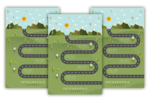 Road vector infographic