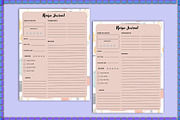 Printable Recipe Journal For Canva, a Stationery Template by Shumaya (Thumbnail 2 of 3)