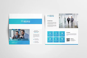 DL Bifold Brochure Mockup Set