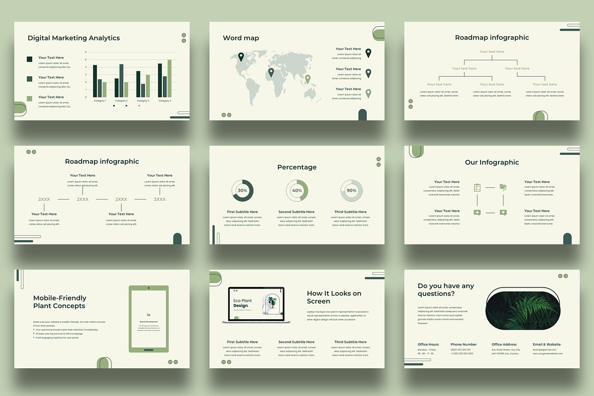 Plant Presentation Template, a Presentation Template by BumbleGraph Studio (Photo 5 of 6)