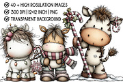 Whimsical Christmas Horse Clipart, an Illustration by Pixels.Craft (Thumbnail 2 of 6)