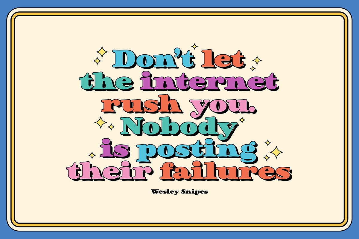 Rustel - Retro Font, a Serif Font by Graptail (Photo 3 of 7)