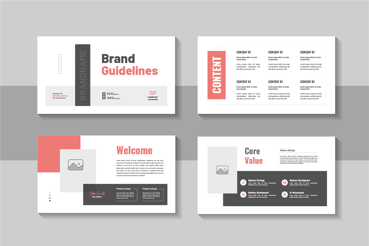Brand guideline company pitch deck, a Presentation Template by Pavel_design (Photo 2 of 4)