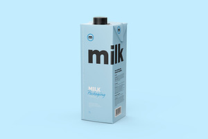 Tetra Brik Square Packaging Mockup