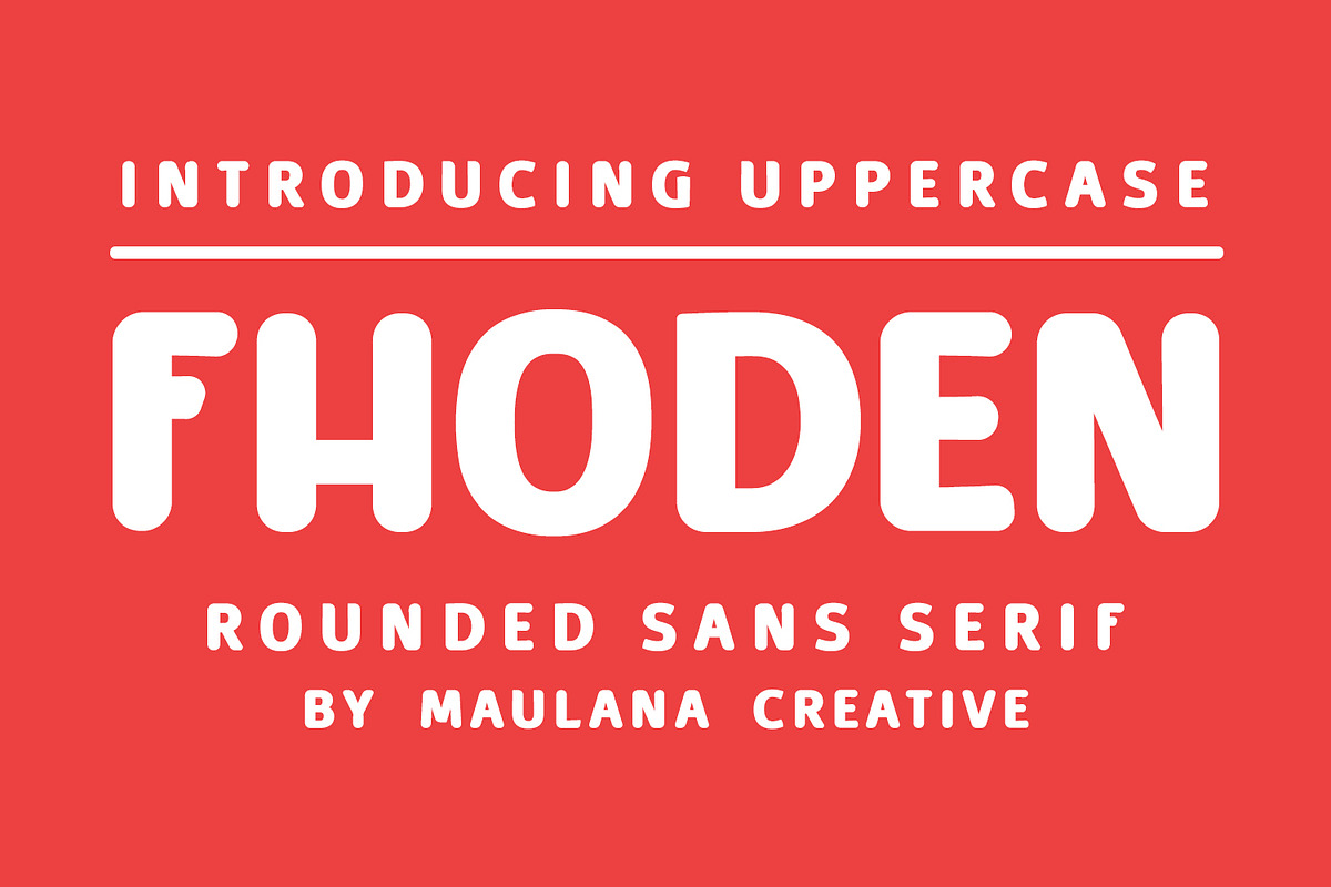 Fhoden Rounded Sans Serif Font, a Sans Serif Font by Maulana Creative (Photo 1 of 7)