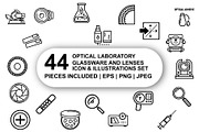 Optical laboratory Icon Set, an Outline Icon by Nurlan's shop (Thumbnail 1 of 6)