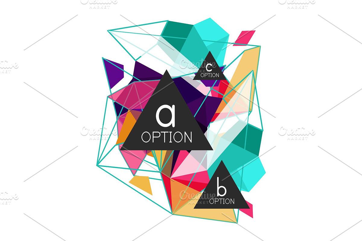 Triangle infographics design layout, a Work Illustration by antishock ...