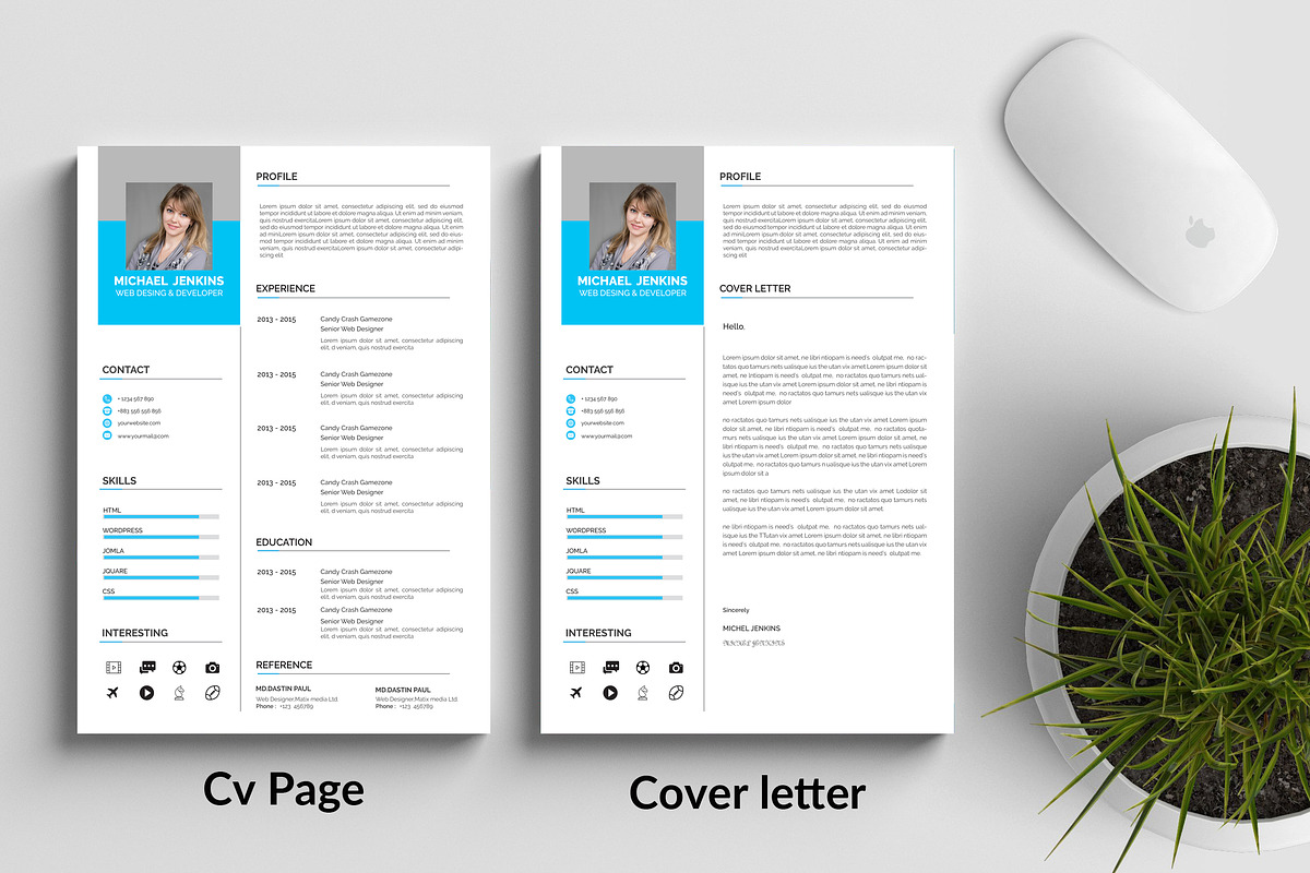 Clean Resume CV, a Resume Template by Blackcloud_Creations (Photo 7 of 8)