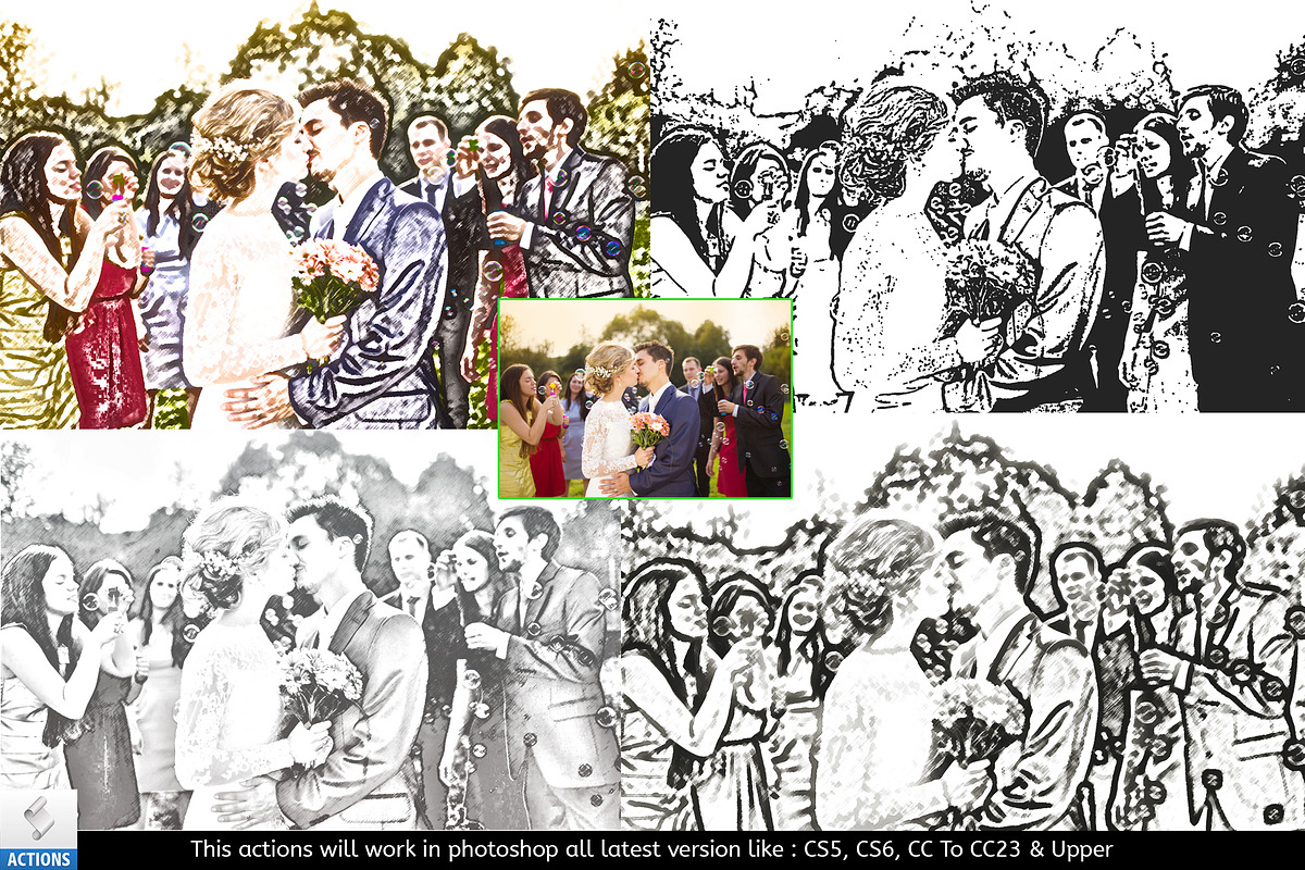 25 Sketch Action Bundle!, an Action Add-On by Vatdesign (Photo 7 of 11)