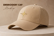 Embroidery Cap Mockup, a Hat Mockup by studiogstock (Thumbnail 1 of 3)
