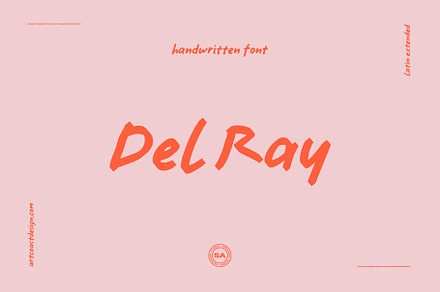 SA Del Ray Handwritten Font, a Handwritten Font by Artcoast Fonts