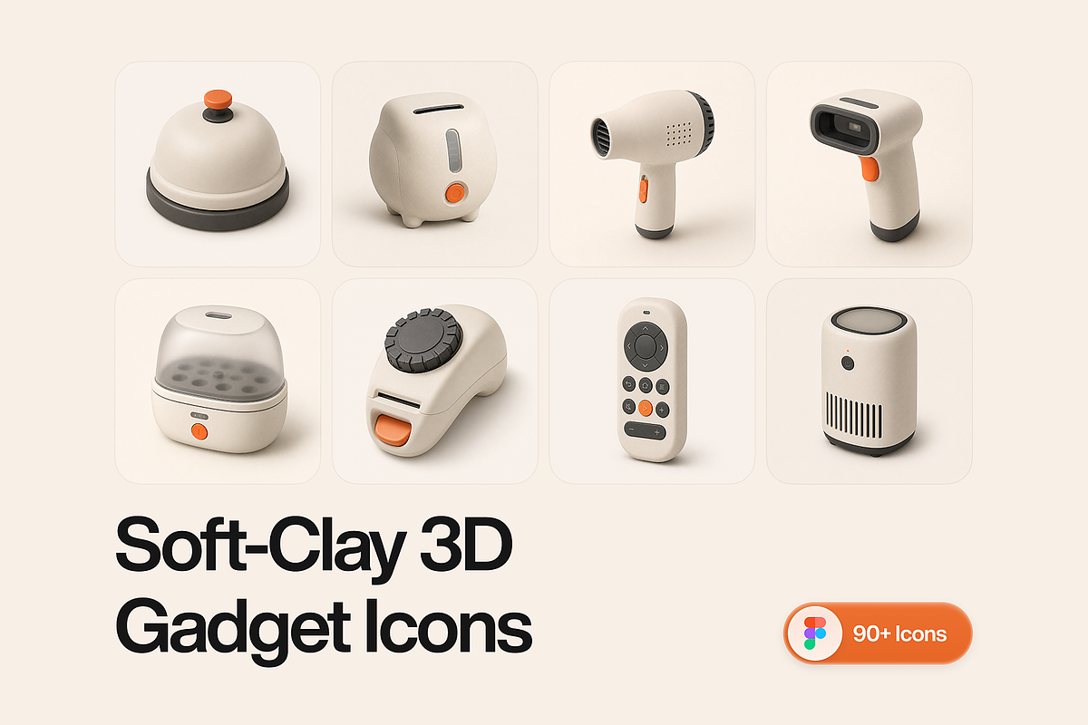 GIZMO 3D Gadget Icon Pack, an Object 3D Model by DjectStudio (Photo 1 of 7)