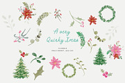 Watercolor christmas quirky holiday, an Object Graphic by Grace Noboa Illustrations (Thumbnail 13 of 20)