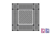 Black Keffiyeh Design, a Pattern Graphic by MISS CHATZ (Thumbnail 1 of 3)