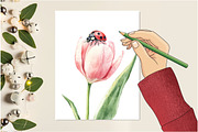 Ladybugs Clipart, an Illustration by Design Market (Thumbnail 5 of 5)