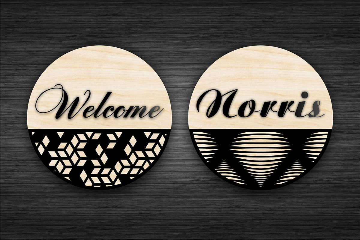 20 Round welcome signs Bundle, a Graphic by CncCutModel (Photo 2 of 4)
